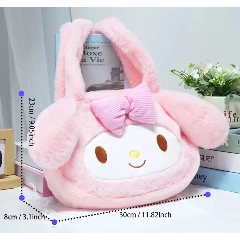 Sanrio My Melody Pink Plush Shoulder Bag Cute mymelody Handbag Girls Gift NEW‎